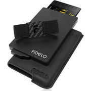 FIDELO Minimalist Wallet For Men - Slim Credit Card Holder Rfid Mens