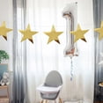 thumbnail image 4 of 36 Uds estrella dorada estampado por los dos lados decoración de estrellas de papel para suministros de fiesta de boda, 4 of 5