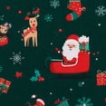 thumbnail image 6 of WUANDIXFA Baby Boy Christmas Outfit Long Sleeve Shirts Pants and Hat Holiday Party Cute Print Fall Winter Clothes,Brick Red,3-6 Months, 6 of 8