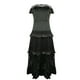 thumbnail image 5 of Vestido maxi de encaje de verano para mujer Vestido con volantes en cascada sin grapas Ahueca hacia fuera Vestidos de fiesta femeninos Club nocturno Fridja  qw563, 5 of 6