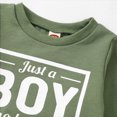 thumbnail image 4 of TOWED22 Toddler Baby Boy Fall Winter Clothes Crewneck Long Sleeve Sweatshirt Pullover Tops Elastic Joggers Pants 2pcs Outfit Set(Blazer,12-18 M), 4 of 9