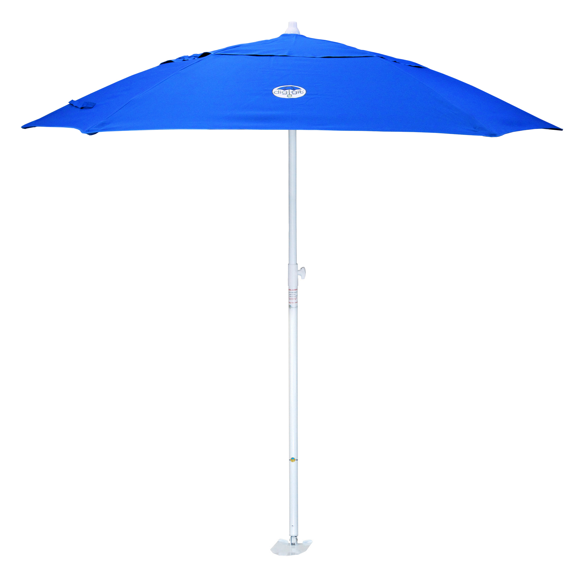 dig-git Beach Umbrella wind resistant, Royal blue vented with shovel sand anchor - image 1 of 6