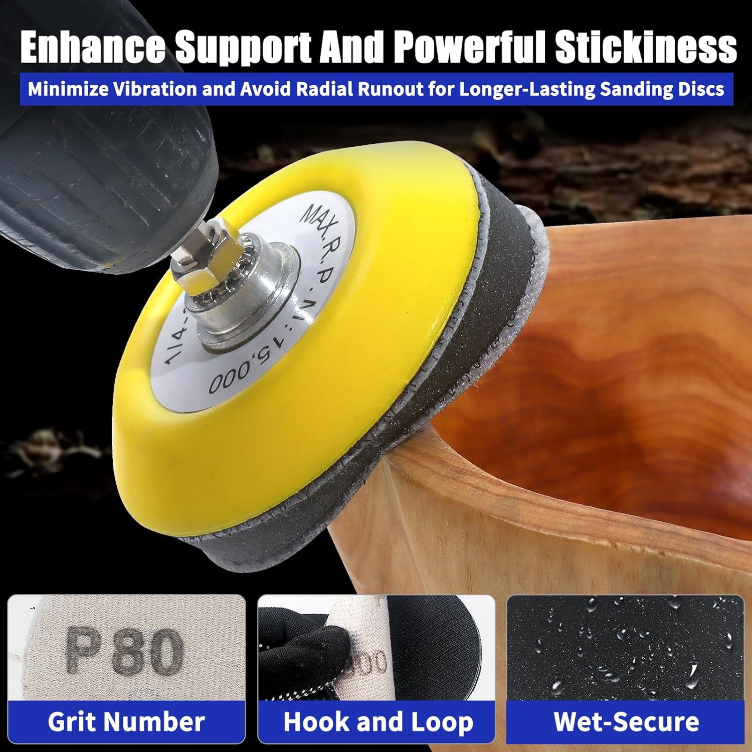 133 PCS Sanding Disc Car Polishing Kit Drill Sanding Attachment, 3 Inch Wet Dry Headlight Restoration Kit,Hook and Loop Sandpaper Buffing Pads  for Car, Wood, Metal Polishing