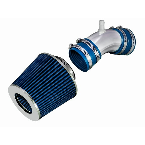 Rtunes Racing Short Ram Air Intake Kit Filter Combo BLUE Compatible For 06-08 Hyundai Sonata 3.3L V6