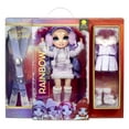 thumbnail image 3 of Rainbow High Winter Break Violet Willow Fashion Doll Playset with 2 Outfits and Winter Accessories, 3 of 9