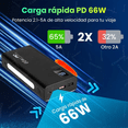 thumbnail image 3 of Power Bank 35000mah Batería Portátil Pila 66w Carga Rápida Xtellar negro, 3 of 4