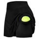 thumbnail image 5 of ICHUANYI Clearance Women's Tennis Skirts Run yoga Inner Shorts Elastic Sports Pockets Hakama(Black, S) ICHUANYI WER2023080909138, 5 of 9