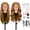 Gold Blonde, variant on LAJOLLIA Mannequin Head with 90% Human Hair, 24" Hair Doll Head for Cosmetology & Hairdresser, Real Hair Manikin Doll Styling Head, Hairdressing Training Braiding Head with Table Clamp (Off-White C)