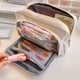 thumbnail image 3 of Bolsa de gran capacidad para lápices estéticos, estuches escolares con cremallera, bolsa de papelería grande, estuche para bolígrafos, suministros escolares para estudiantes, 3 of 3