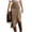 Khaki, variant on Skirts for Women High Waisted Faux Suede Midi Skirt, Asymmetrical Fringe Trim Split Hem Bodycon Skirt, Western Boho Style Skirt for Music Festival & Daily Wear Wine,XL