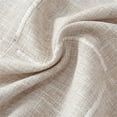 thumbnail image 3 of Nvzi Mantel redondo con borlas a cuadros, tela de lino y algodón de peso pesado, decoración para mesa de comedor y cocina, beige, redondo, 48" (recomendado para mesas de hasta 32"), 3 of 5