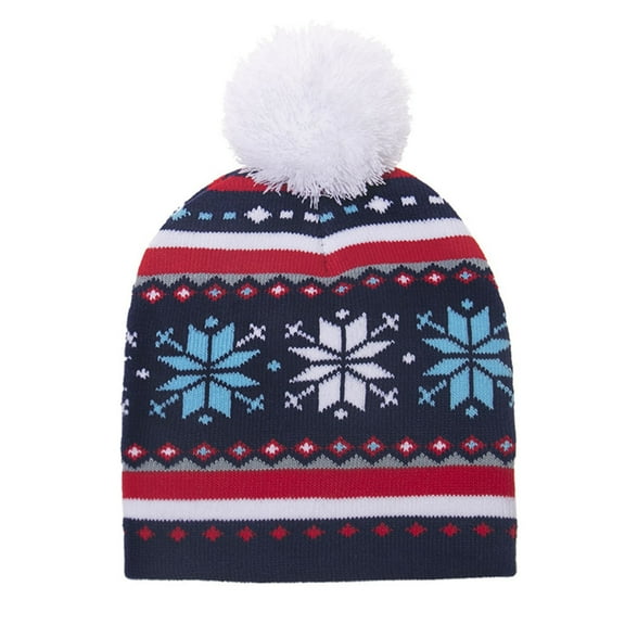 Juosiy Children Santa knitted hat Cute woolen Warm Christmas holiday party headgear