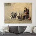 thumbnail image 2 of Fidelity, 1869 by Briton Riviere Canvas Wall Art Print, 2 of 4