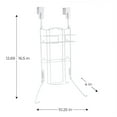 thumbnail image 5 of Mainstays Over‑the‑Door Iron & Ironing Board Holder – Space‑Saving Steel Storage Rack, White, 5 of 8