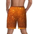 thumbnail image 3 of Kdxio Golden Giltter Print Men'S Swim Trunks With Compression Liner 7 Inch Inseam Quick Dry Swim Shorts, 3 of 7