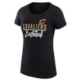 thumbnail image 2 of Women's G-III 4Her by Carl Banks  Black Cleveland Cavaliers Super-Slim Fit Lightweight Team Sport V-Neck T-Shirt, 2 of 3