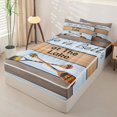 thumbnail image 2 of Erosebridal Coastal Lake Art Zipper Full Size Comforter Sets with Fitted Sheet and 2 Pillowcases,Painted Wooden Zipper Bedding Set For Boys,Reversible,4pcs, 2 of 7