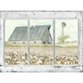 thumbnail image 2 of Jacobs, Cindy 14x12 Black Ornate Wood Framed with Double Matting Museum Art Print Titled - Farmland View, 2 of 4