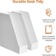 thumbnail image 4 of Rectangular Plastic Organizer - Magazine Rack, White, 2-Pack, 4 of 4