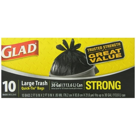 (Price/Case)Trash Quick Tie 30 Gallon 12-10 Count