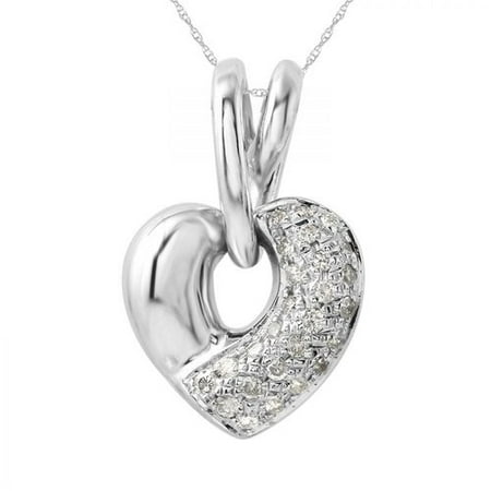 Foreli 0.3CTW Diamond 14K White Gold Necklace