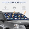 thumbnail image 4 of Bingfone Planets and Stars Windshield Sun Shade 2-Piece Foldable Car Front Window Sunshade for Most Sedans SUV Truck-Small, 4 of 7