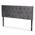 thumbnail image 2 of Baxton Studio Felix Modern and Contemporary Grey Velvet Fabric Upholstered Full Size Headboard, 2 of 8