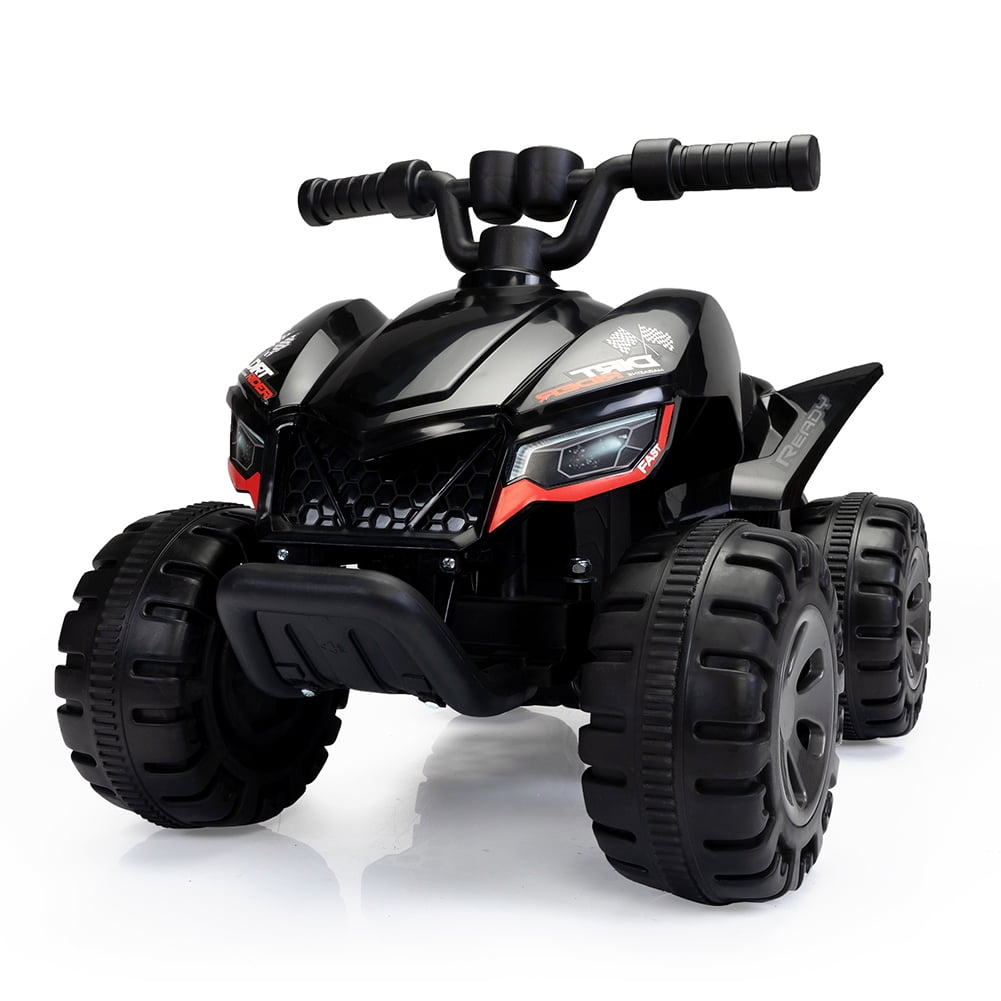 Kepooman Kids 6V Battery Powered Electric Quad Car, 4 Wheeled Ride-on Toy for Toddlers Age 3-5, Black Kepooman Kids 6V Battery Powered Electric Quad Car, 4 Wheeled Ride-on Toy for Toddlers Age 3-5, Black