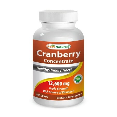 Concentrated Cranberry - Best Naturals Cranberry Concentrate 12600 mg 180 Vcaps