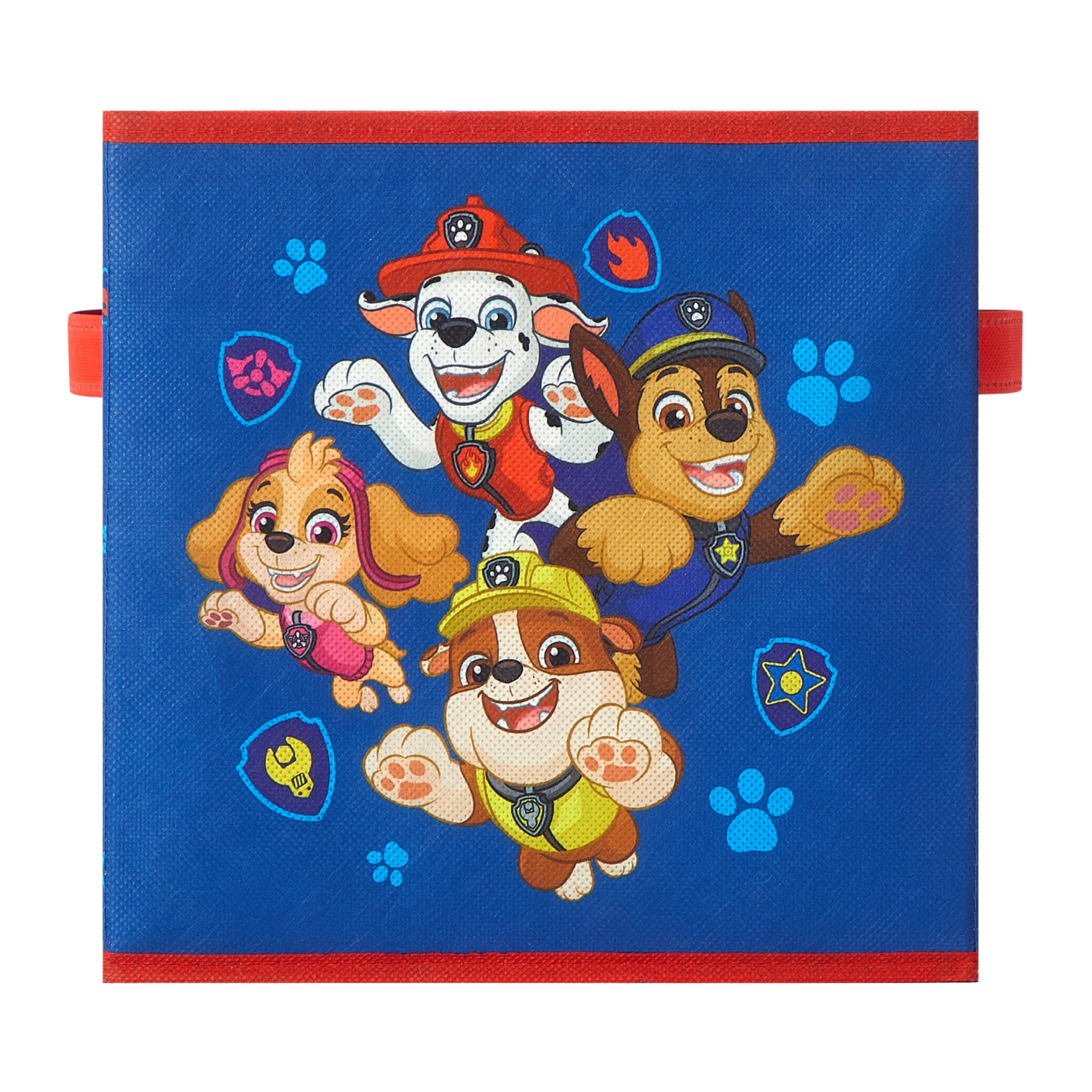 Paw Patrol Kids' 4-Pack Pinted Toy Storage Cubes, 10" x 10"
