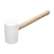 thumbnail image 4 of Martillo de goma con mango ergonómico y cabeza de goma blanca para bricolaje 810 gramos, 4 of 9