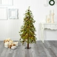 thumbnail image 2 of Nearly Natural 5ft. Wyoming Alpine Artificial Christmas Tree with 100 Clear (Multifunction) LED Lights and Pine Cones on Trunk, 2 of 6