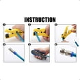 thumbnail image 2 of MIYAKO USA Coaxial Cable Crimping Tool for Type F Connectors to RG59, RG6, RG11, 75-5, 75-7 with Dual Head and Adjustable Dial Compression Blue (M-397), 2 of 8