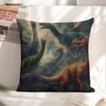 thumbnail image 6 of dinosaurs forest skylinen toss pillowcase decoration pillowcase gifting preferred 24x24 inch cushion cover sofa pillowcase sofa bedroom living room car, 6 of 8
