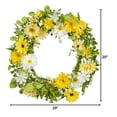 thumbnail image 2 of 20 Inch Spring Daisy Floral Wreath, 2 of 3