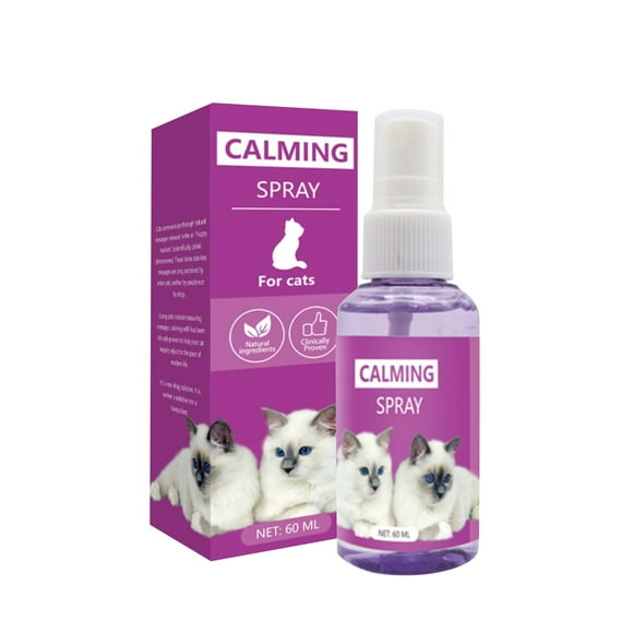 Pets Supplies Deals 60ML Pheromone Cat Emotional Soothing Spray Cat Pheromone Feliway Anti-Stress Spray,2pcs
