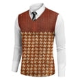 thumbnail image 2 of Mens Casual Sweater Vest 2026 V Neck Sleeveless Knit Pullover Slim Fit Lightweight Plain Tops Spring Jumper Light Sweaters Red 4XL, 2 of 5