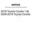 thumbnail image 2 of Transit Auto Front Rear Coated Disc Brake Rotors Semi-Metallic Pads and Drum Kit (7Pc) for Car Toyota Corolla KGF-101634, 2 of 11