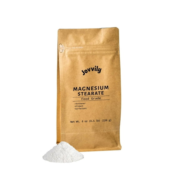 Jovvily Magnesium Stearate - 8 oz - Low Toxicity - Glidant - Surfactant