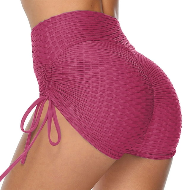 Women High Waisted Yoga Shorts Sports Ruched Butt Lifting Workout Running Hot Leggings