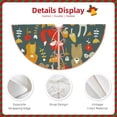 thumbnail image 5 of Bingfone Christmas Tree Skirt Mat Christmas Decoration Interior 48"-Cute Animal Forest, 5 of 8