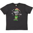 thumbnail image 3 of Inktastic Funny Christmas I'm the Boss Elf with Shoes and Hat Youth T-Shirt, 3 of 5