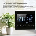 thumbnail image 4 of Jumpingount Termostato Controlador de temperatura digital Termorregulador Sensor interior Pantalla táctil Hogar Oficina Reemplazo montado Monitores de salud Negro, 4 of 6