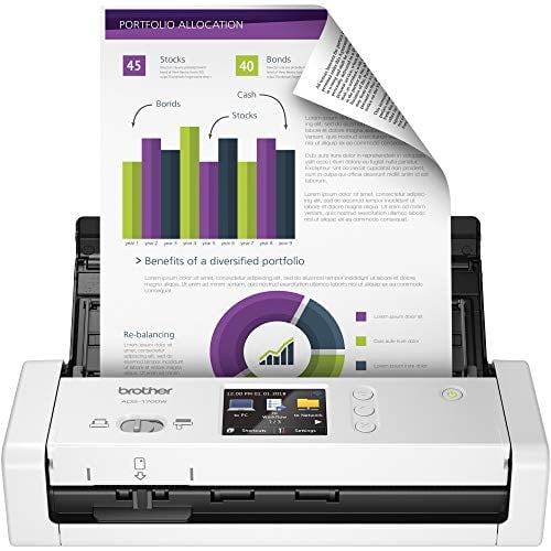 Escaner inalambrico de documentos Brother, ADS-1700W, veloci