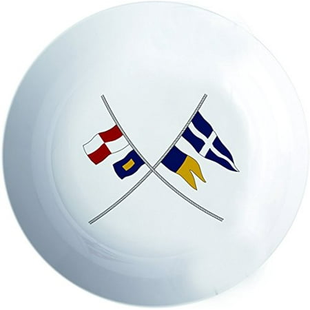 MB Coastal Designs Regata Nautical Shatter Proof Bowl, White/Red/Yellow, Set of 6