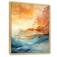 thumbnail image 2 of Designart "Striking Coastal Sunset Vista" Sunrisesunset Floater Framed Canvas Wall Art, 2 of 5