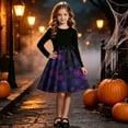 thumbnail image 5 of Piuwrlz Kids Cos Perform Dresses for Girls Halloween Party Dress Purple Size 9 Years, 5 of 9