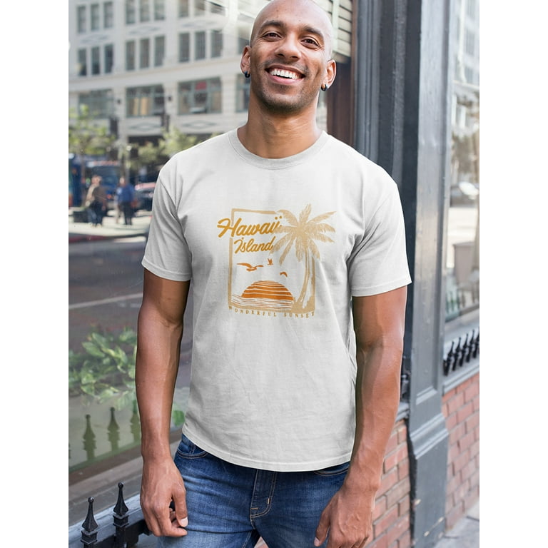 Vintage Tropical Sunset Surf T Shirt Men Image by Shutterstock