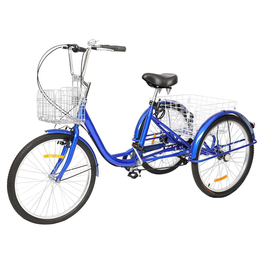 Zimtown Adult Tricycle 7 Speed, 3 Wheel Trike Bike Cruiser, with