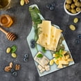 thumbnail image 5 of Dinosaur Cutting Board, T Rex Versus Triceratops Scaring Each Other Wild Reptiles Dinosaur, Decorative Tempered Glass Cutting and Serving Board, Wine Bottle Shape, Green Pink Pale Brown, by Ambesonne, 5 of 5